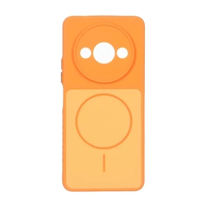 قاب Soft طرح مگ سیف محافظ لنزدار Xiaomi Redmi A3 / A3x / Poco C61 - نارنجی