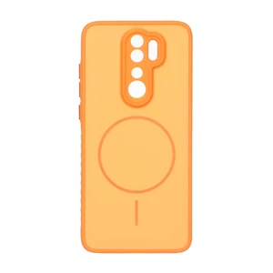 قاب Soft طرح مگ سیف محافظ لنزدار Xiaomi Redmi Note 8 Pro - نارنجی