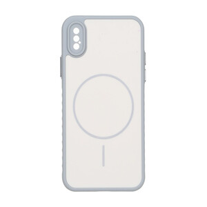 قاب Soft طرح مگ سیف محافظ لنزدار Apple iPhone X / iPhone XS - کرم