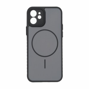قاب Soft طرح مگ سیف محافظ لنزدار Apple iPhone 12 - مشکی