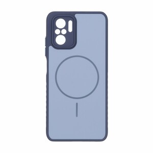 قاب Soft طرح مگ سیف محافظ لنزدار Xiaomi Redmi Note 10 4G / Redmi Note 10S / Poco M5S - آبی