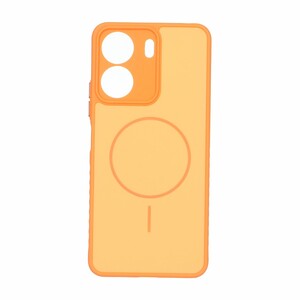قاب Soft طرح مگ سیف محافظ لنزدار Xiaomi Redmi 13C / Poco C65 - نارنجی