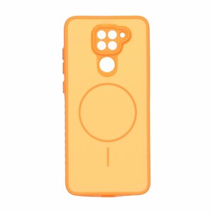 قاب Soft طرح مگ سیف محافظ لنزدار Xiaomi Redmi Note 9 / Redmi 10X 5G / Redmi 10X Pro 5G - نارنجی
