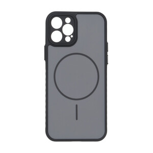 قاب Soft طرح مگ سیف محافظ لنزدار Apple iPhone 12 Pro - مشکی