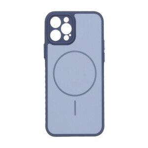 قاب Soft طرح مگ سیف محافظ لنزدار Apple iPhone 12 Pro - آبی