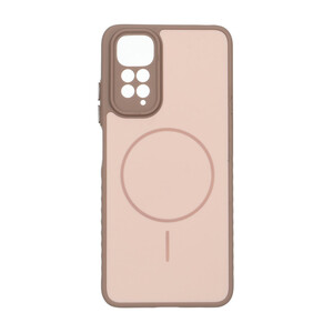 قاب Soft طرح مگ سیف محافظ لنزدار Xiaomi Redmi Note 11 4G / Redmi Note 11S - نسکافه ای
