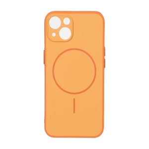 قاب Soft طرح مگ سیف محافظ لنزدار Apple iPhone 13 / iPhone 14 - نارنجی