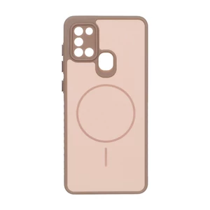 قاب Soft طرح مگ سیف محافظ لنزدار Samsung Galaxy A21s - نسکافه ای