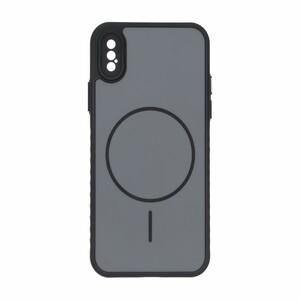قاب Soft طرح مگ سیف محافظ لنزدار Apple iPhone X / iPhone XS - مشکی
