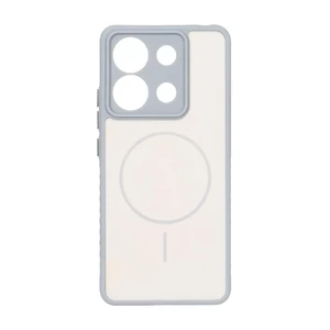 قاب Soft طرح مگ سیف محافظ لنزدار Xiaomi Redmi Note 13 4G - کرم