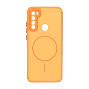 قاب Soft طرح مگ سیف محافظ لنزدار Xiaomi Redmi Note 8 - نارنجی