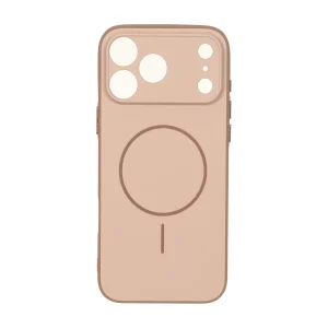 قاب Soft طرح مگ سیف محافظ لنزدار Apple iPhone 17 Pro Max - صحرایی