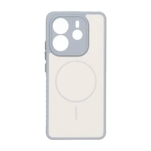 قاب Soft طرح مگ سیف محافظ لنزدار Xiaomi Redmi Note 14 4G - کرم