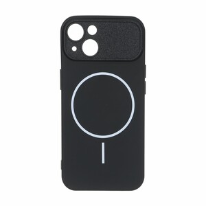 قاب طرح مگ سیف دور لنز Texture مدل Apple iPhone 13 / iPhone 14 - مشکی