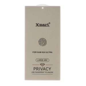 محافظ صفحه نمایش شیشه ای بدون حاشیه Xmart Privacy 3D Large Arc مدل Samsung Galaxy S24 Ultra