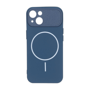 قاب طرح مگ سیف دور لنز Texture مدل Apple iPhone 13 / iPhone 14 - سرمه ای