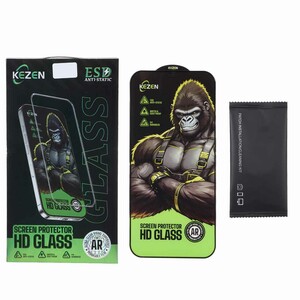 محافظ صفحه نمایش شیشه ای Full Cover Kezen Anti Static ESD مدل Apple iPhone 12 Pro Max (پک دار)