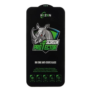 محافظ صفحه نمایش شیشه ای Full Cover Kezen Anti Static Big Edge مدل Apple iPhone 13 Pro Max / iPhone 14 Plus