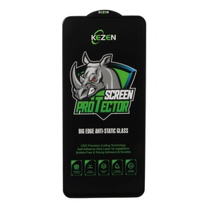 محافظ صفحه نمایش شیشه ای Full Cover Kezen Anti Static Big Edge مدل Samsung Galaxy A11 / M11 / Redmi Note 9 / Note 9t / Mi 11 lite / Mi 12 lite / Realme 7 / Realme 9