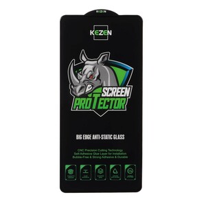 محافظ صفحه نمایش شیشه ای Full Cover Kezen Anti Static Big Edge مدل Samsung Galaxy A71 / A72 / A73 / M51 / M52 / M53 / M54 / M62 / Note 12 Pro 5G / Note 12 Pro Plus / Poco X5 Pro / Poco F5