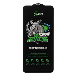 محافظ صفحه نمایش شیشه ای Full Cover Kezen Anti Static Big Edge مدل Xiaomi Redmi Note 8 Pro / Poco M3 / Redmi 9T / Note 9 4G