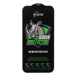 محافظ صفحه نمایش شیشه ای Full Cover Kezen Anti Static Big Edge مدل Apple iPhone 12 / iPhone 12 Pro