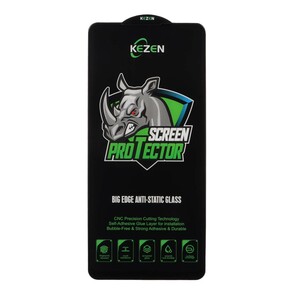 محافظ صفحه نمایش شیشه ای Full Cover Kezen Anti Static Big Edge مدل Samsung Galaxy A21s / F52 / Xiaomi Poco X3 GT / Poco F4 GT / Redmi Note 10 Pro 5G