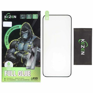 محافظ صفحه نمایش شیشه ای خم فول چسب Full Cover Kezen درجه یک Xiaomi Redmi Note 15 (پک دار)
