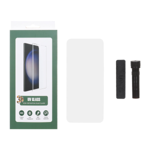 محافظ صفحه نمایش شیشه ای UV 3D Glass مدل Xiaomi Redmi Note 14 Pro 4G (پک دار)
