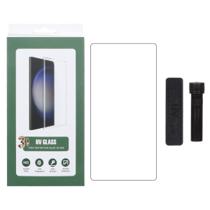 محافظ صفحه نمایش شیشه ای UV 3D Glass مدل Samsung Galaxy S23 Ultra (پک دار)
