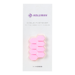 نگه دارنده کابل Koluman مدل K-HD123 - صورتی