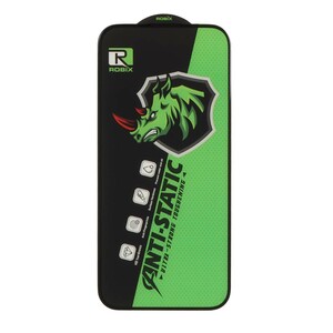 محافظ صفحه نمایش شیشه ای Full Cover Robix Anti Static ESD مدل Apple iPhone 15 Pro