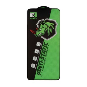 محافظ صفحه نمایش شیشه ای Full Cover Robix Anti Static ESD مدل Xiaomi Poco X7 Pro 5G / Mi 14T / Mi 14T Pro / Redmi Note 13 Pro 5G / Poco X6 5G / Poco F6 5G / Poco F6 Pro 5G/ Note 13 5G/ Xiaomi Poco X6 Pro 5G