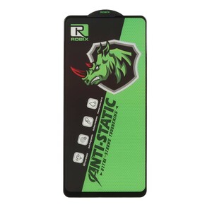 محافظ صفحه نمایش شیشه ای Full Cover Robix Anti Static ESD مدل Samsung Galaxy A21s / F52 / Xiaomi Poco X3 GT / Poco F4 GT / Redmi Note 10 Pro 5G