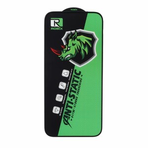 محافظ صفحه نمایش شیشه ای Full Cover Robix Anti Static ESD مدل Apple iPhone 16 Pro Max