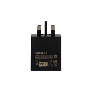 شارژر دیواری سه پین فست و PD تک پورت SAMSUNG Type-C مدل EP-T4510 45W به همراه کابل شارژ Type-C - مشکی درجه یک (6 ماهه DST + بیمه نامه 12 ماهه DGARD) مجهز به فناوری NFC