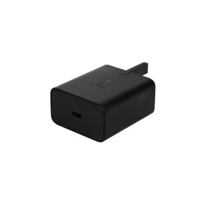 شارژر دیواری سه پین فست و PD تک پورت SAMSUNG Type-C مدل EP-T4510 45W به همراه کابل شارژ Type-C - مشکی درجه یک (6 ماهه DST + بیمه نامه 12 ماهه DGARD) مجهز به فناوری NFC