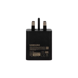 شارژر سه پین + کابل SAMSUNG 45W اصل T4511 ( فست و PD) مشکی - DST (6 ماهه DST + بیمه نامه 12 ماهه DGARD) مجهز به فناوری NFC