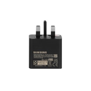 شارژر سه پین SAMSUNG 25W اصلی S24 FE T2510 ( فست و PD) مشکی DST (شش ماهه شرکتی)