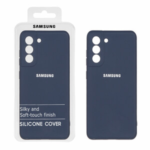 قاب نیو سیلیکون محافظ لنزدار RFF مدل Samsung Galaxy S21 FE - سرمه ای (پک دار)