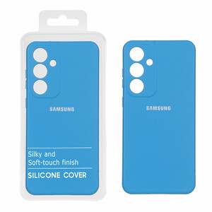 قاب نیو سیلیکون محافظ لنزدار RFF مدل Samsung Galaxy S24 FE - آبی (پک دار)