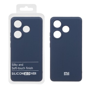 قاب نیو سیلیکون محافظ لنزدار RFF مدل Xiaomi Poco F6 - سرمه ای (پک دار)