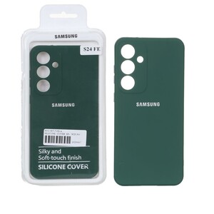 قاب نیو سیلیکون محافظ لنزدار RFF مدل Samsung Galaxy S24 FE - سبز (پک دار)