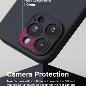 قاب نیو سیلیکون محافظ لنزدار RFF مدل Huawei Nova 8i / Honor 50 Lite - سرمه ای (پک دار)