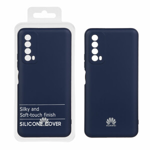 قاب نیو سیلیکون محافظ لنزدار RFF مدل Huawei Y7a - سرمه ای (پک دار)