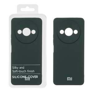 قاب نیو سیلیکون محافظ لنزدار RFF مدل Xiaomi Redmi A3 / A3x / poco C61 - سبز تیره (پک دار)