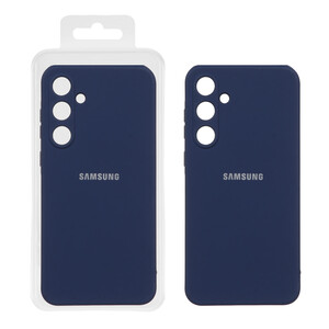 قاب نیو سیلیکون محافظ لنزدار RFF مدل Samsung Galaxy A55 - سرمه ای (پک دار)