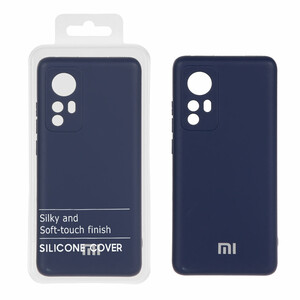 قاب نیو سیلیکون محافظ لنزدار RFF مدل Xiaomi Mi 12 / Mi 12X - سرمه ای (پک دار)