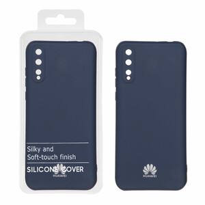 قاب نیو سیلیکون محافظ لنزدار RFF مدل Huawei Y8p سرمه ای (پک دار)