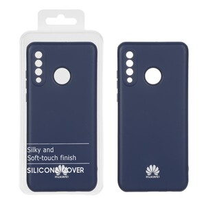 قاب نیو سیلیکون محافظ لنزدار RFF مدل Huawei P30 Lite - سرمه ای (پک دار)